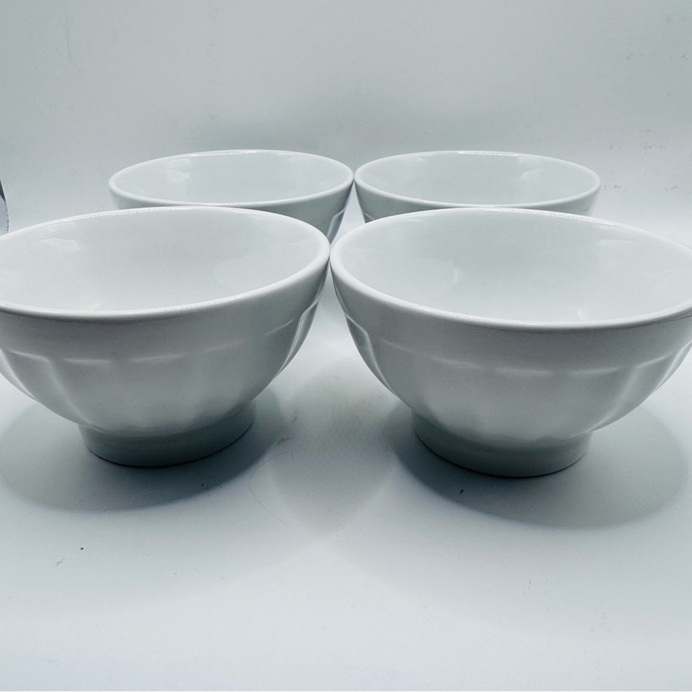 BIA Cordon Bleu 4.5 Ounce Fluted Bowl Set of 4, White, EUC - Picture 4 of 8